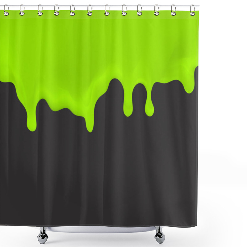 Personality  Oozing Slime Seamlessly Repeatable Shower Curtains