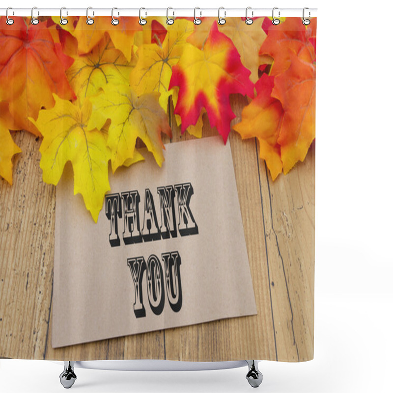 Personality  Thank You Card Shower Curtains