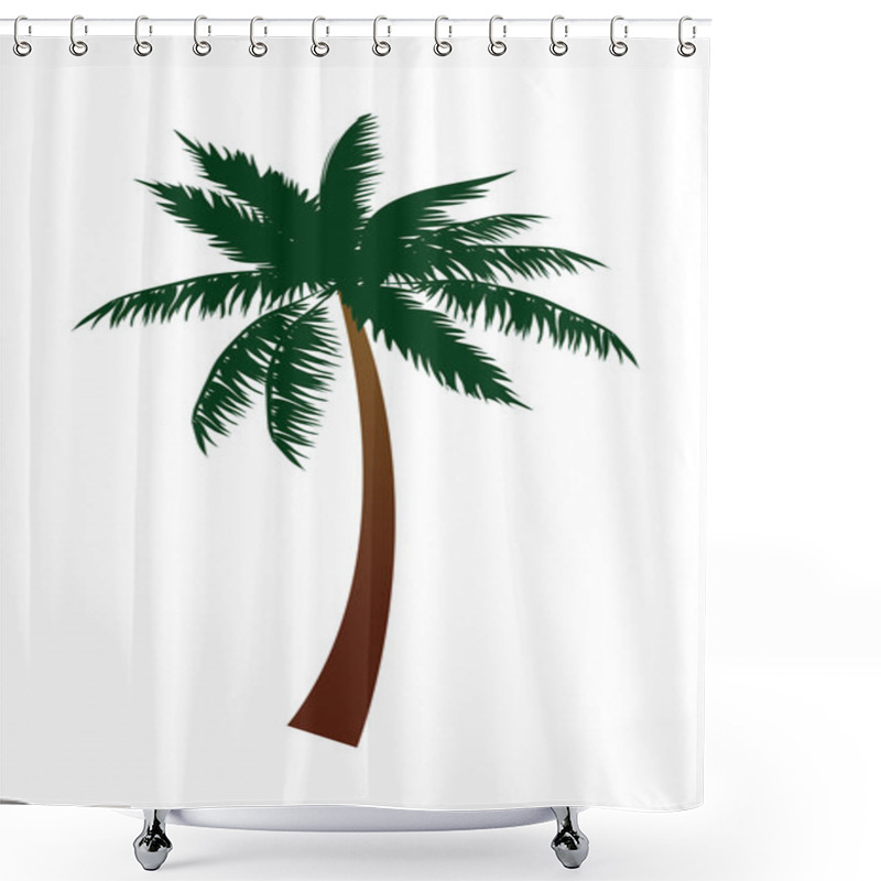 Personality  Coconut Tree Shower Curtains