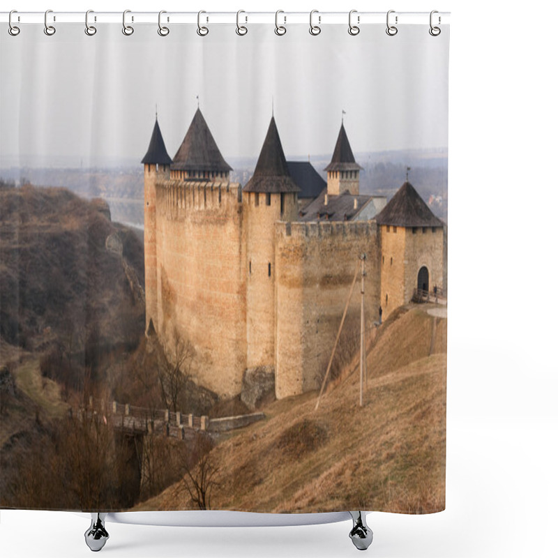 Personality  Castle - Khotin, Ukraine Shower Curtains