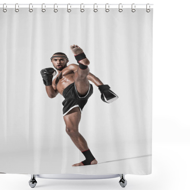 Personality  Muay Thai Fighter  Shower Curtains