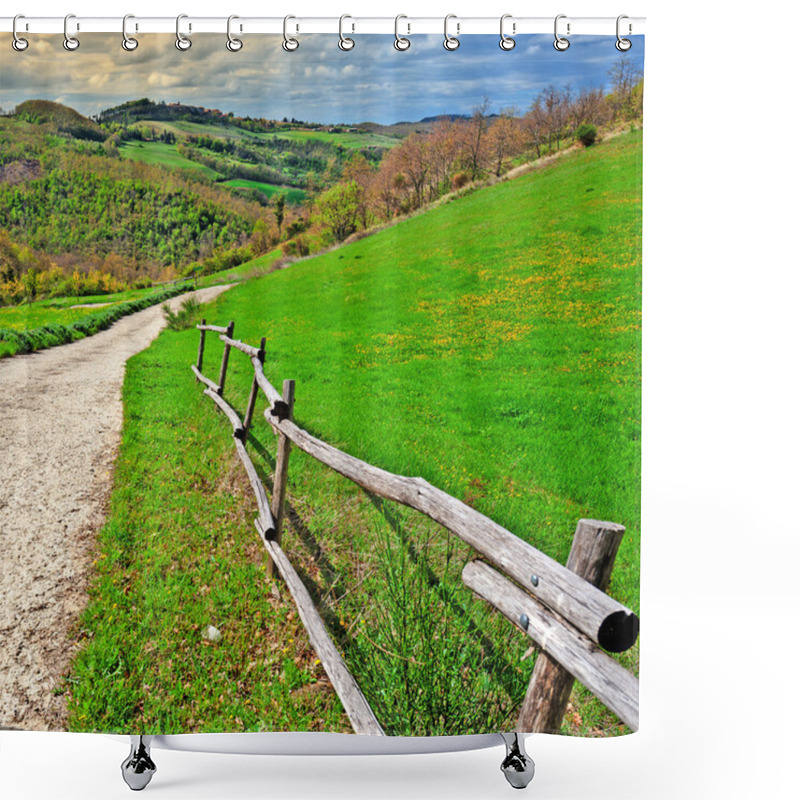 Personality  Dirt Road Shower Curtains