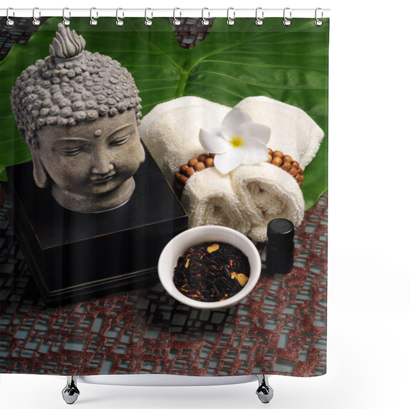 Personality  An Asian Spa Experience Shower Curtains