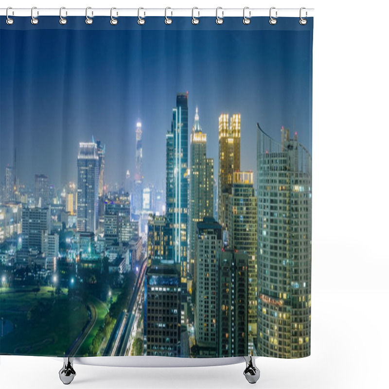 Personality  Bangkok City Night View, Thailand Shower Curtains