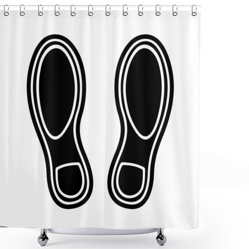 Personality  Imprint Shoes Shower Curtains