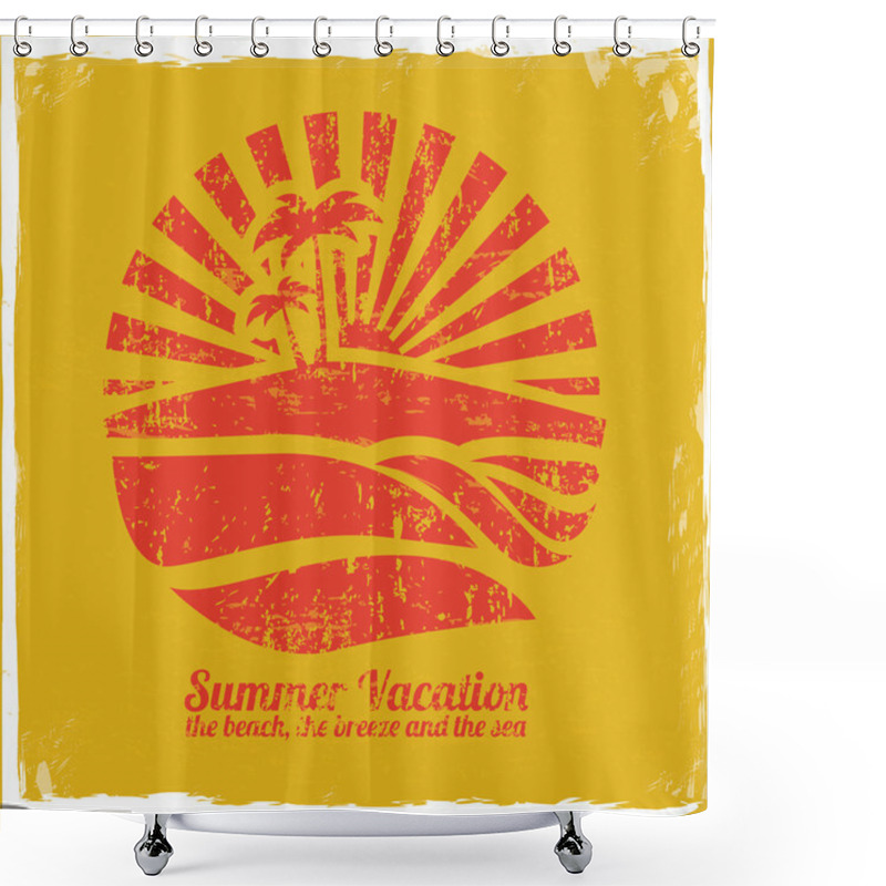 Personality  Summer Vacation Shower Curtains