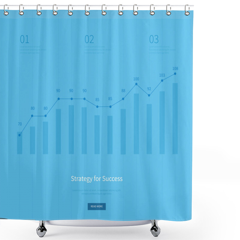 Personality  Business Statistics Charts Shower Curtains