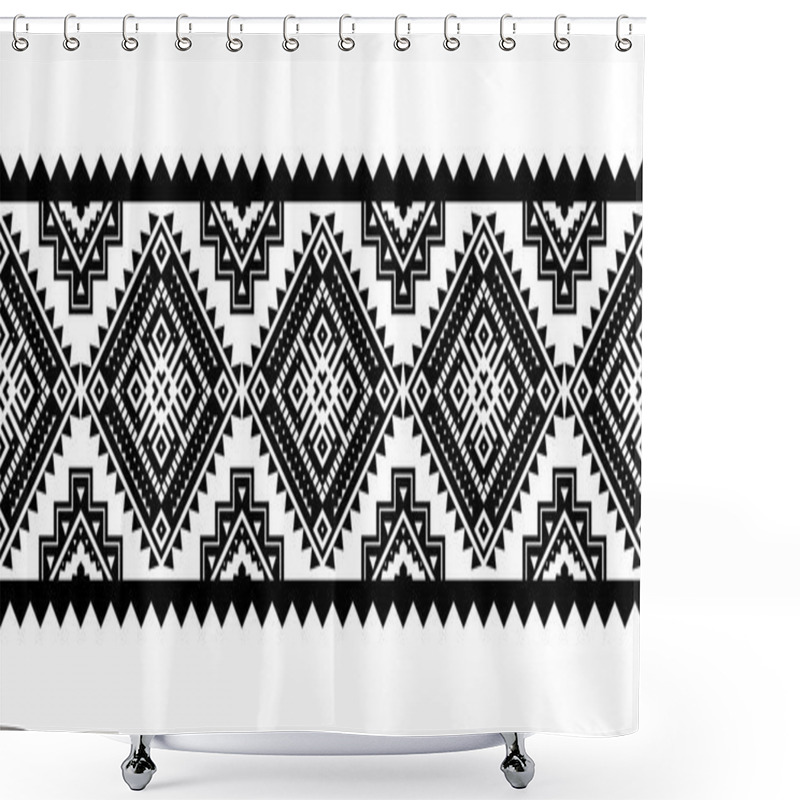 Personality  Aztec Style Vector Ornament.  Shower Curtains