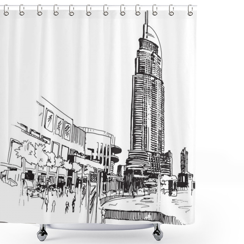 Personality  Urban View Shower Curtains