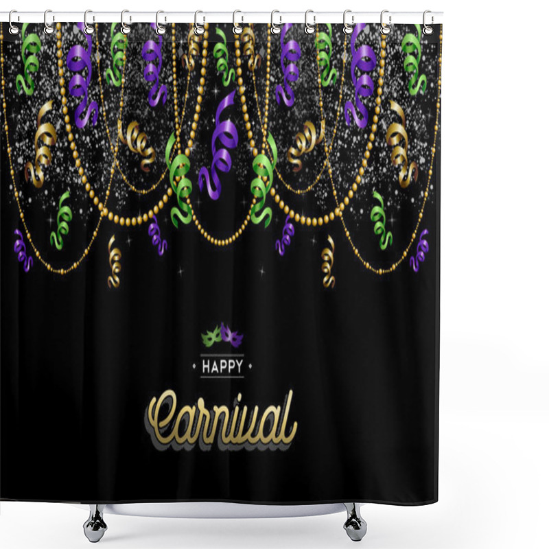 Personality  Happy Carnival Design Background Decoration Shower Curtains