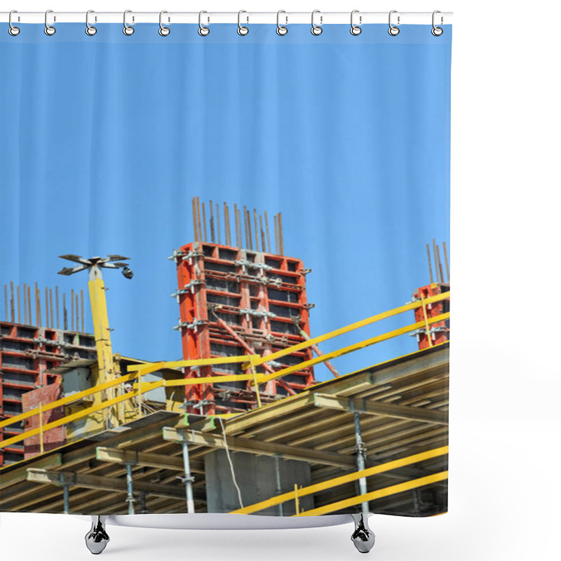 Personality  Construction Site Work Shower Curtains