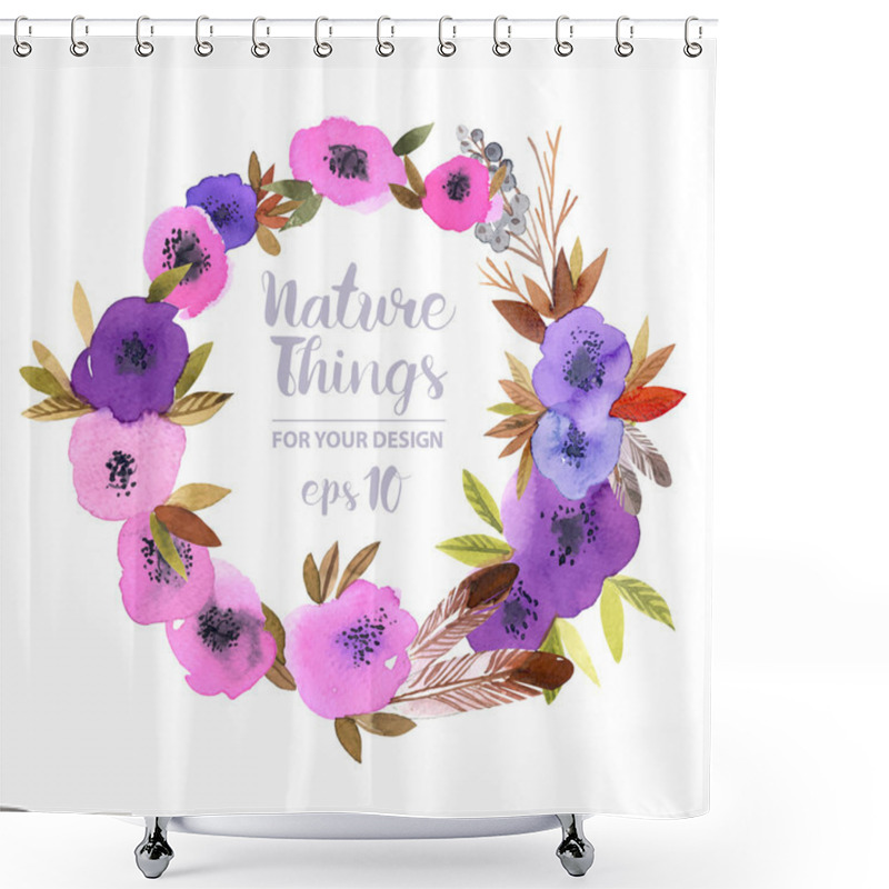 Personality  Spring Design For Greeting Cards. Shower Curtains