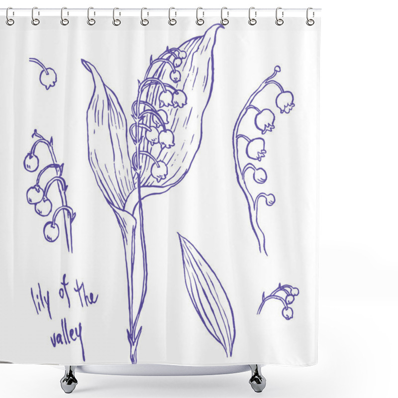 Personality  Elegance Purple Flowers Shower Curtains