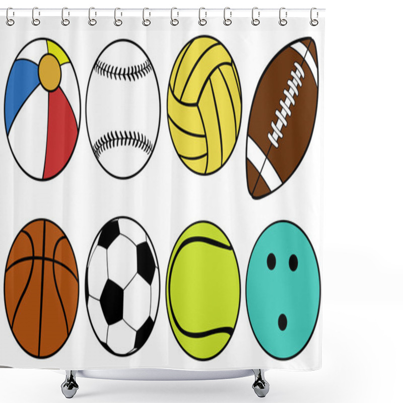 Personality  Balls Shower Curtains