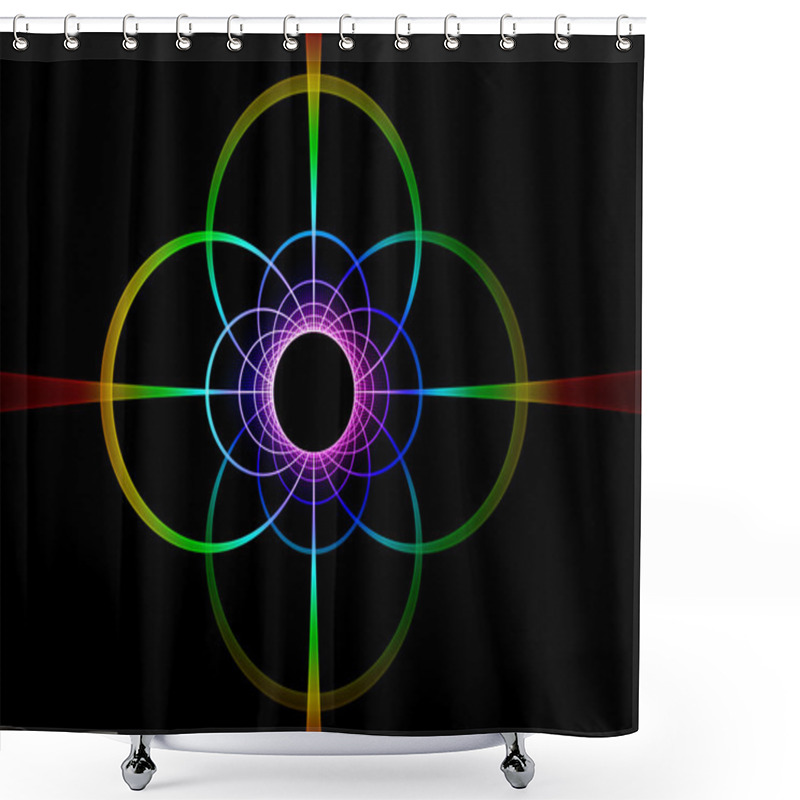 Personality  Grid Background Shower Curtains