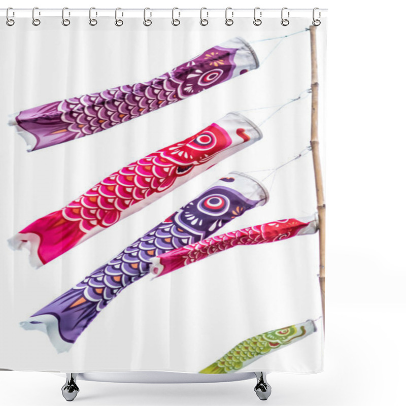 Personality  Flag Carp In Japanese Style Shower Curtains