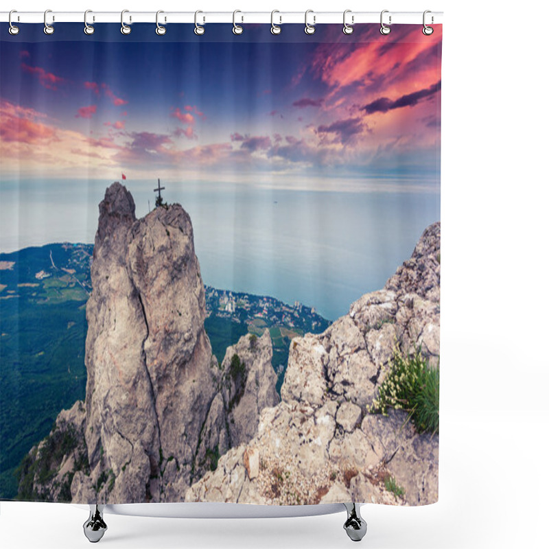 Personality  Mountain Landscape Shower Curtains