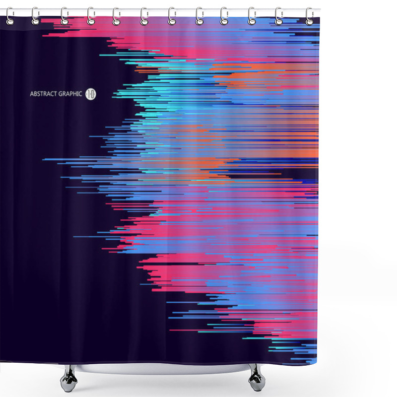 Personality  Abstract Background Consisting Of Lines. Shower Curtains