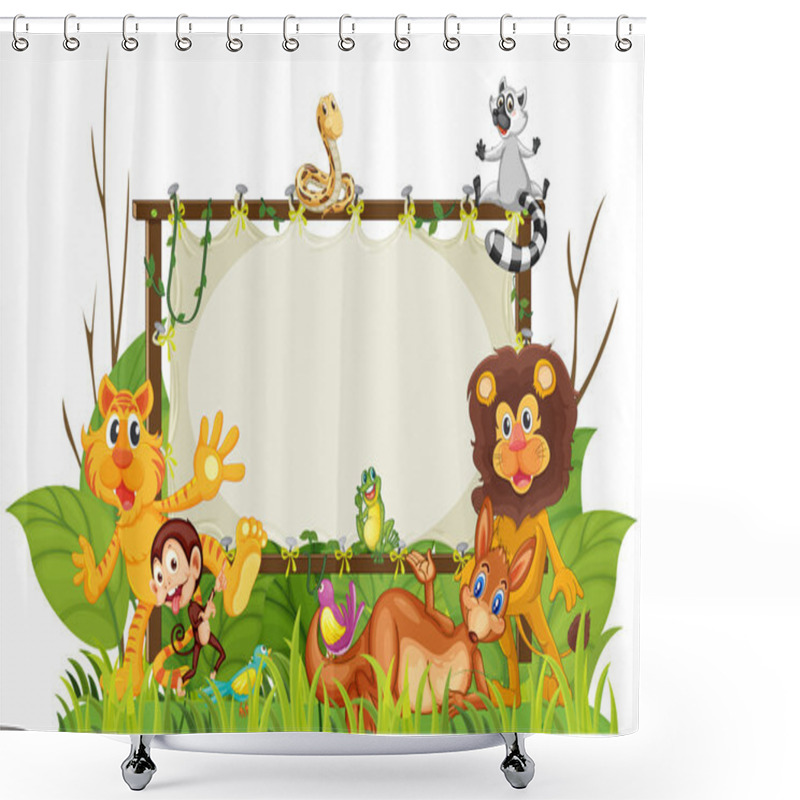 Personality  Various Animals Shower Curtains