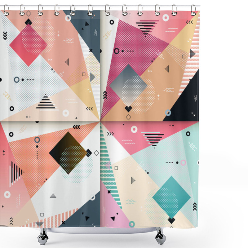 Personality  Abstract Background Design Shower Curtains