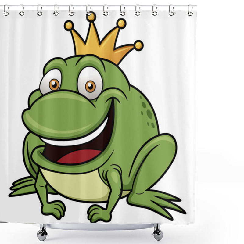 Personality  Cartoon Frog Prince Shower Curtains