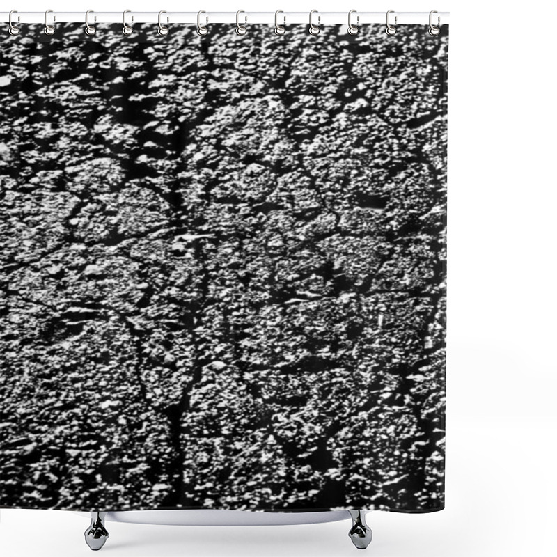 Personality  Asphalt Shower Curtains