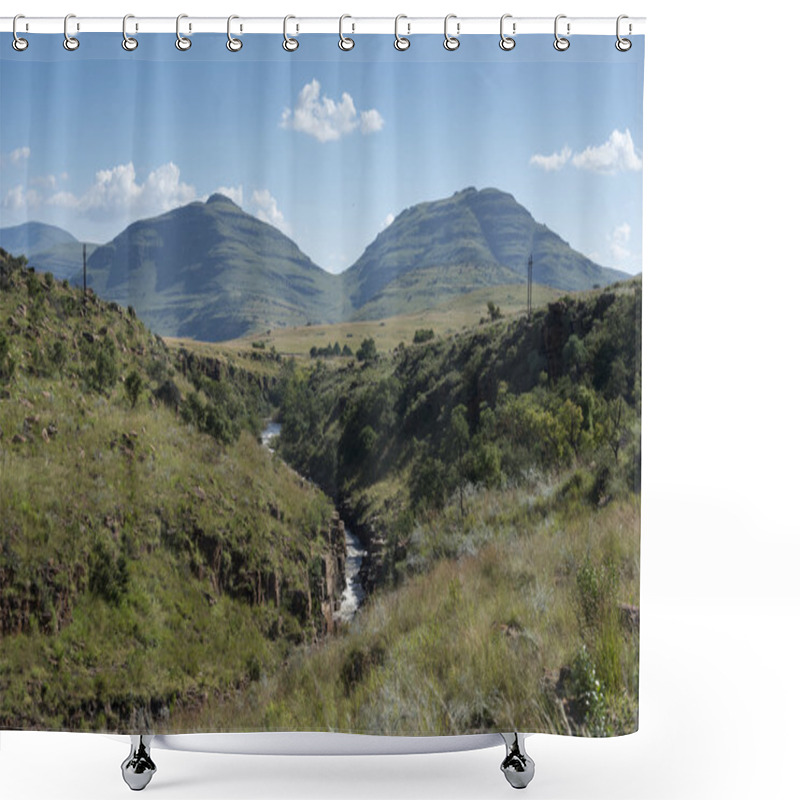 Personality  Mountain Drakensberg Panoramaroute Shower Curtains