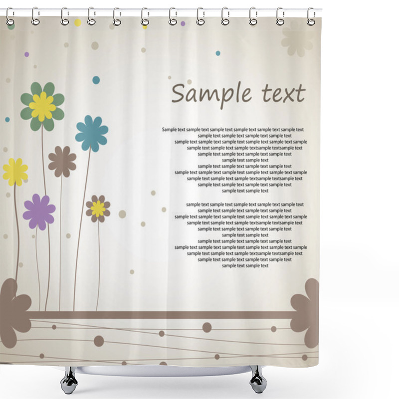 Personality  Cartoon Congratulatory Card . Shower Curtains