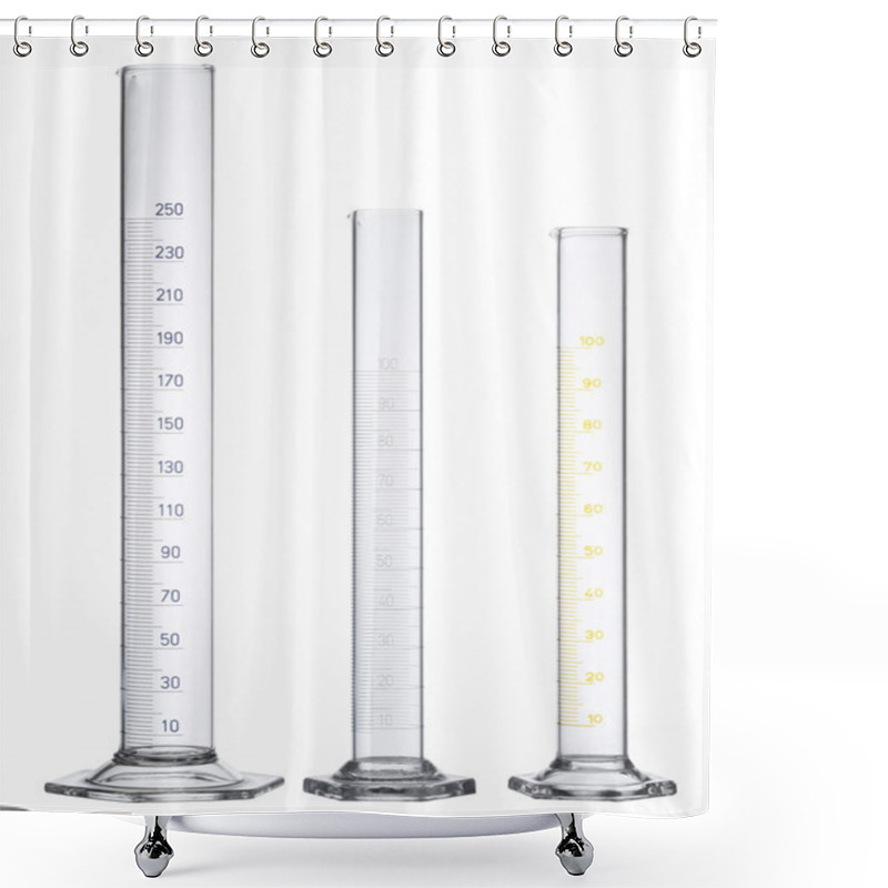 Personality  Measuring Cylinders Shower Curtains