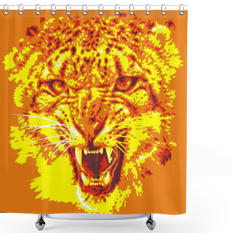 Personality  Motorbike With Animal Background Shower Curtains