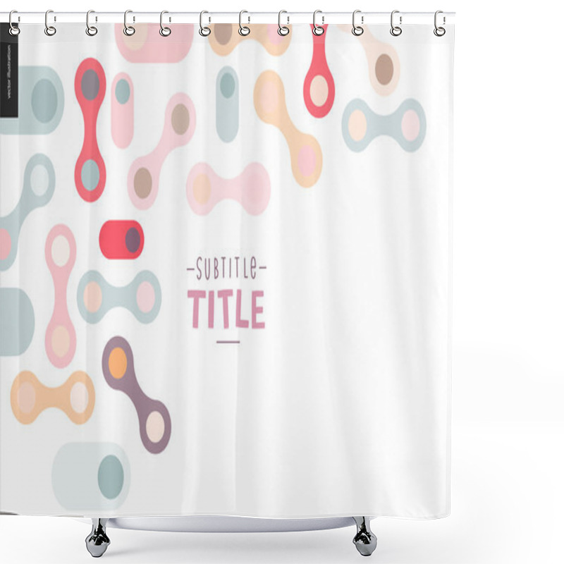 Personality  Light Design Banner Shower Curtains