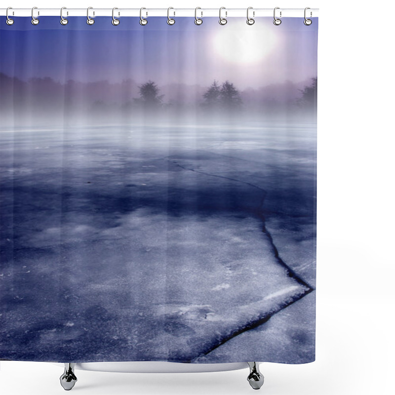 Personality  Winter Scenery Landscape Shower Curtains