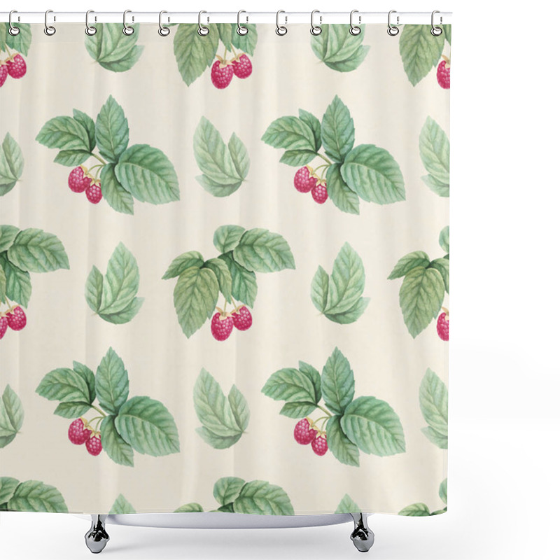 Personality  Branches Of Ripe Raspberries Shower Curtains