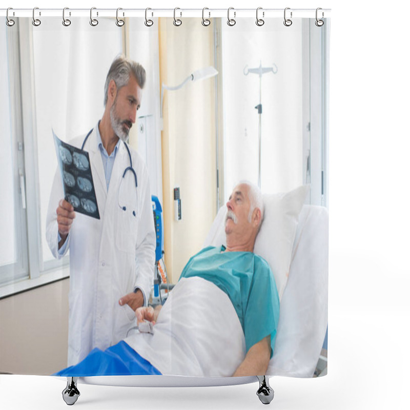 Personality  Doctor Talking To The Patient Shower Curtains