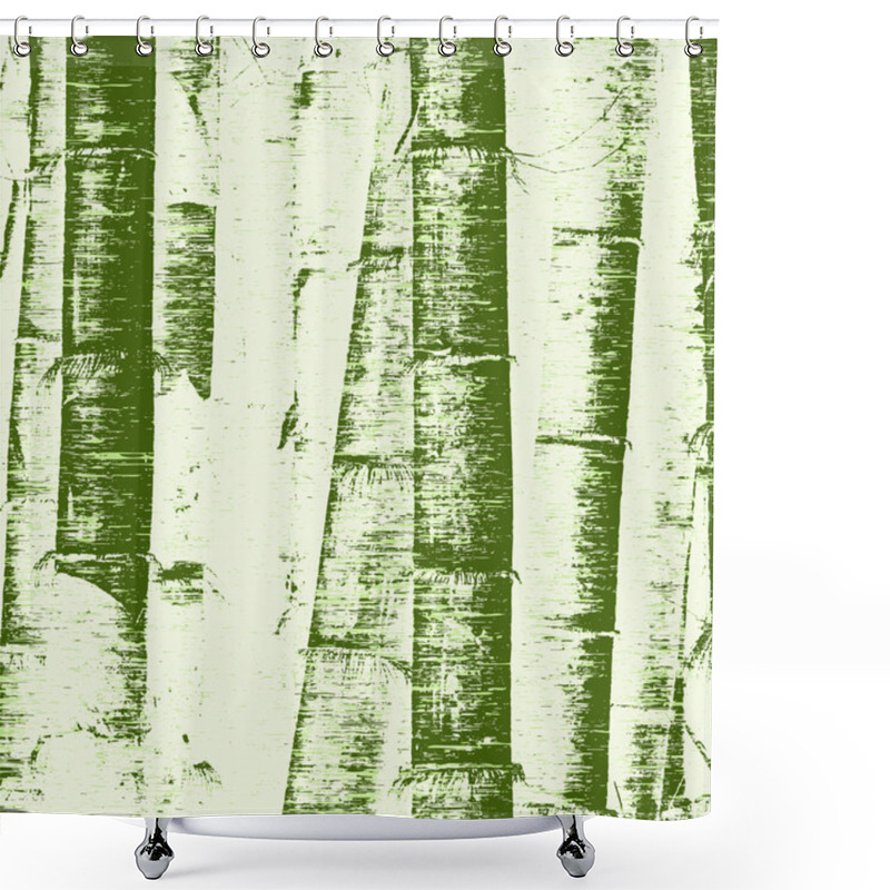 Personality  Bamboo Grunge Shower Curtains