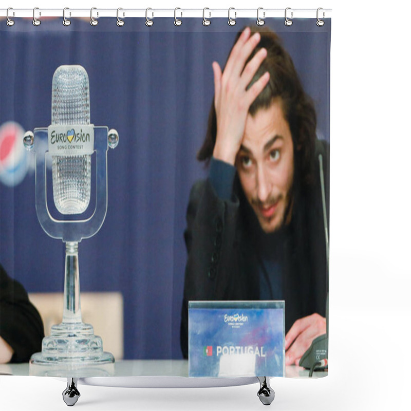 Personality   Salvador Sobral From Portugal Eurovision 2017 Shower Curtains