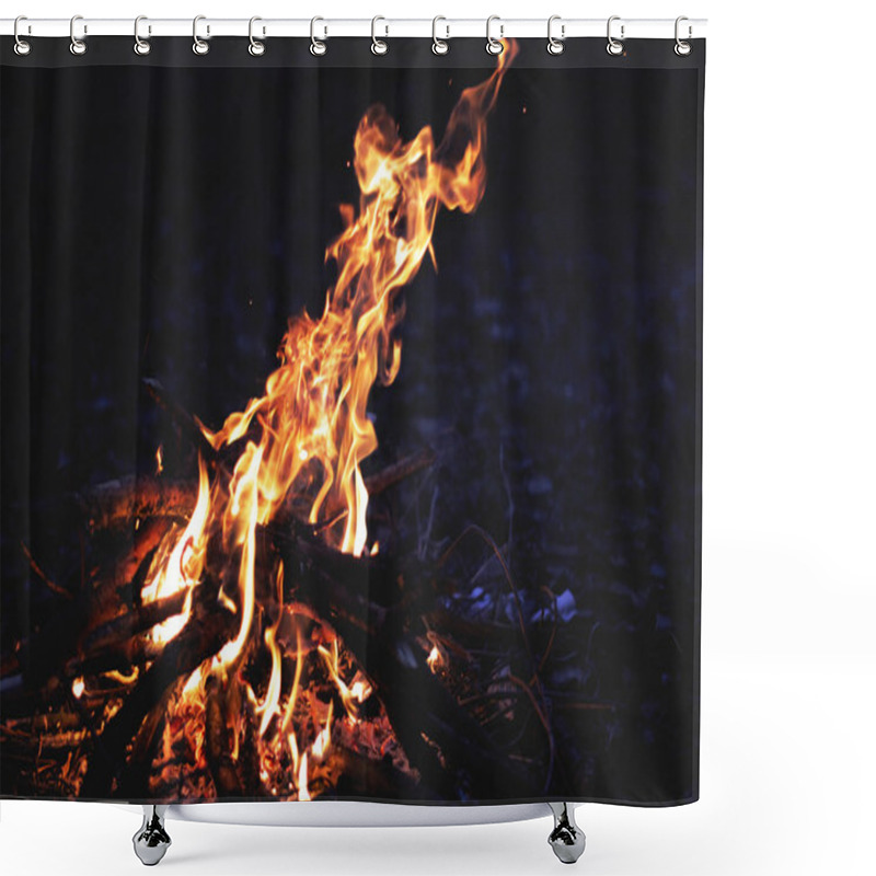 Personality  Fire Picnic Bonfire Shower Curtains