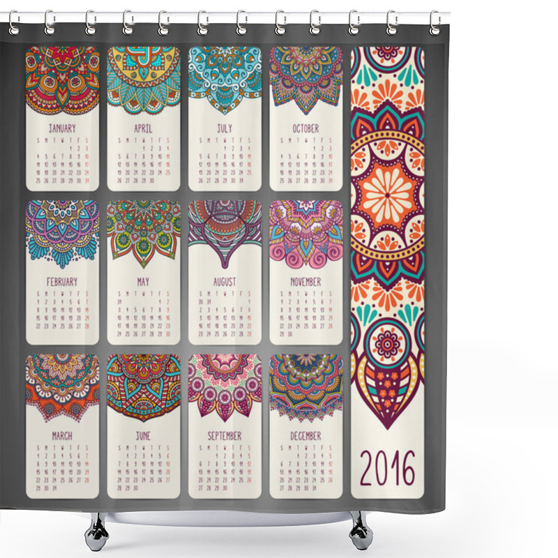 Personality  Hand Draw Ethnic Elements Shower Curtains