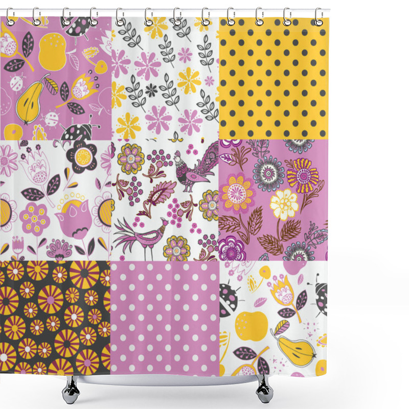 Personality  Floral Backgrounds Shower Curtains