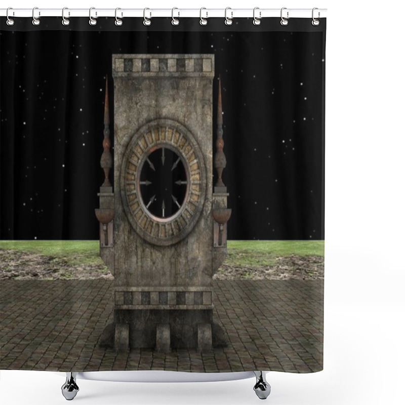 Personality  3D CG Rendering Of A Monument  Shower Curtains