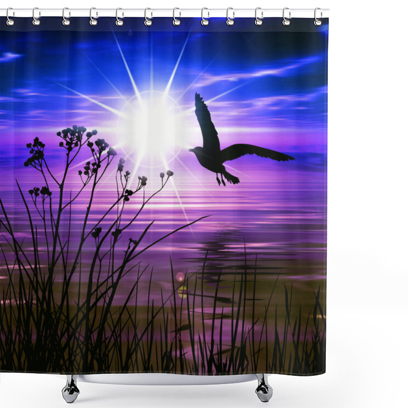 Personality  Beautiful Landscape Shower Curtains