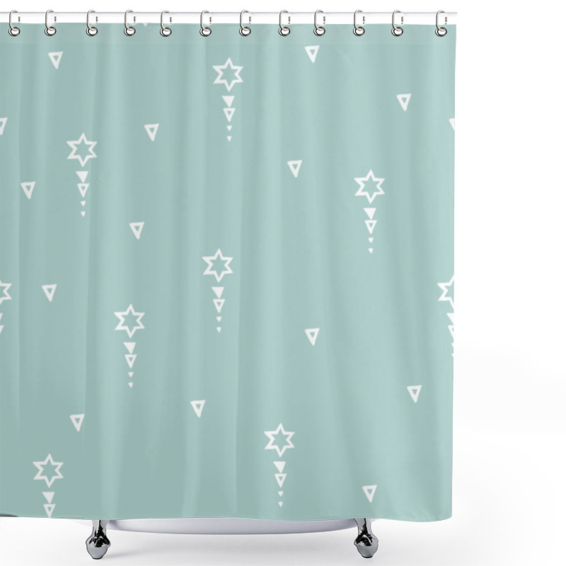 Personality  Ethic Vector Pattern Shower Curtains