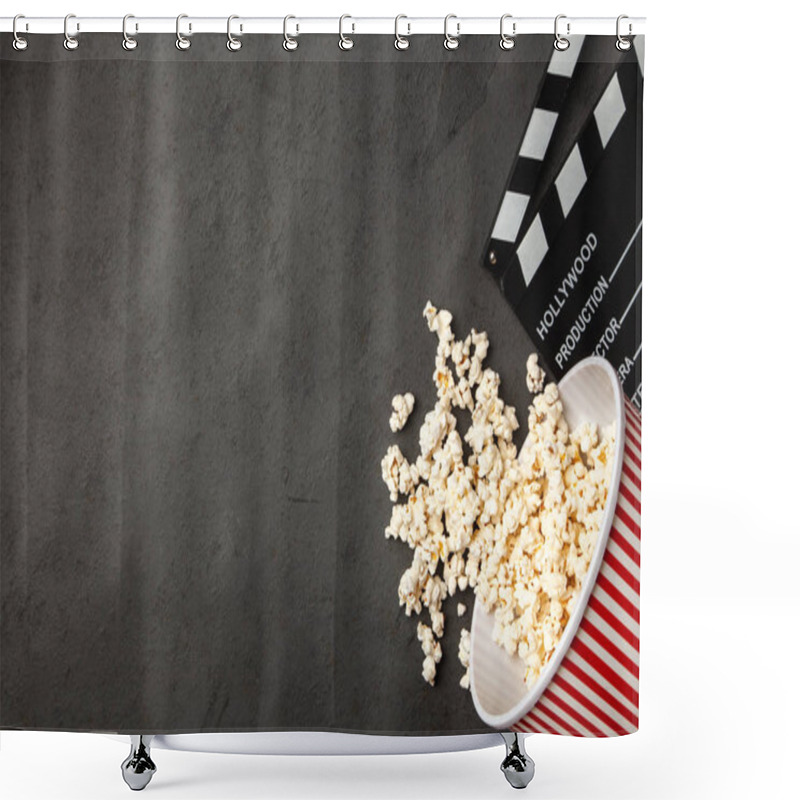 Personality  Full Popcorn Bucket Shower Curtains