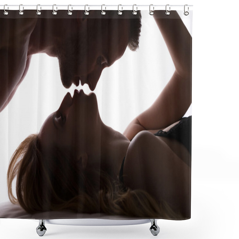 Personality  Romantic Couple Kissing Shower Curtains