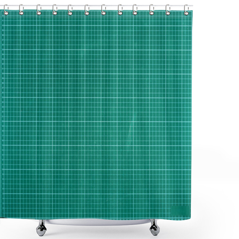 Personality  Green Scale With Small Squares Background Shower Curtains