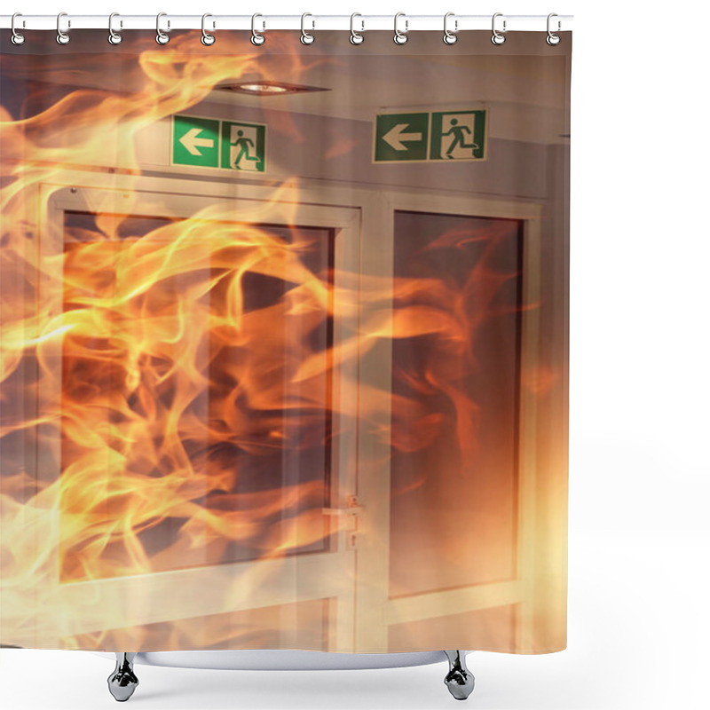 Personality  Fire In The Building Shower Curtains