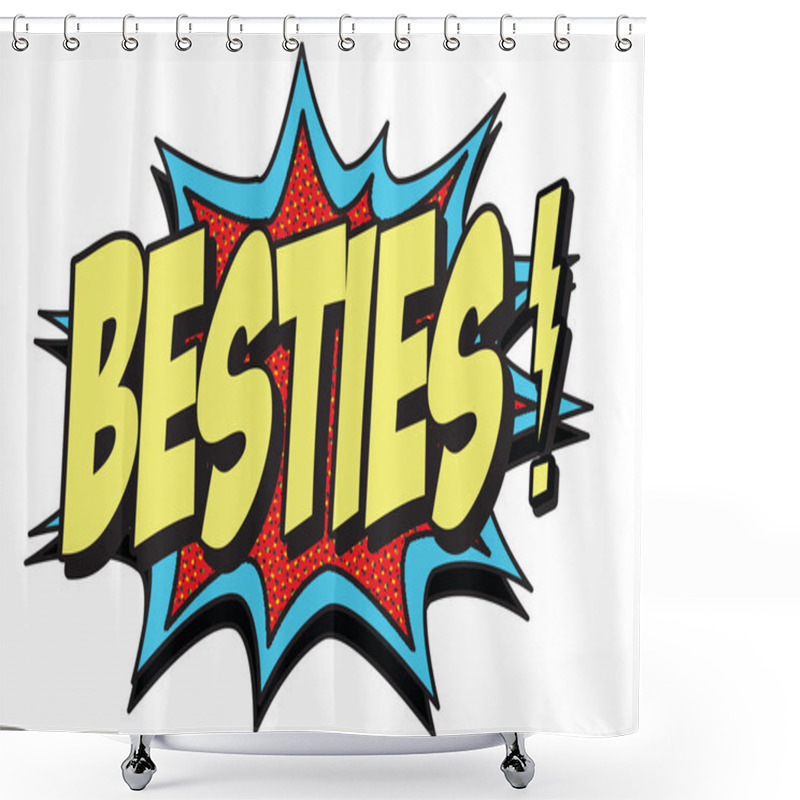 Personality  Besties Shower Curtains