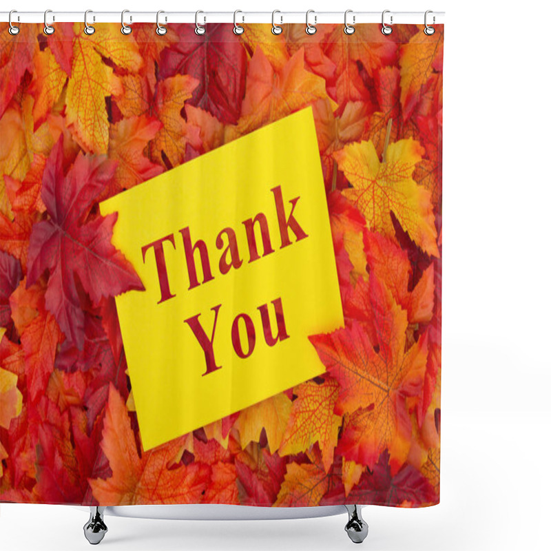 Personality  Thank You Message Shower Curtains