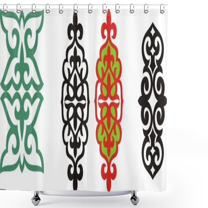 Personality  Kazakh Ornament 5 Shower Curtains