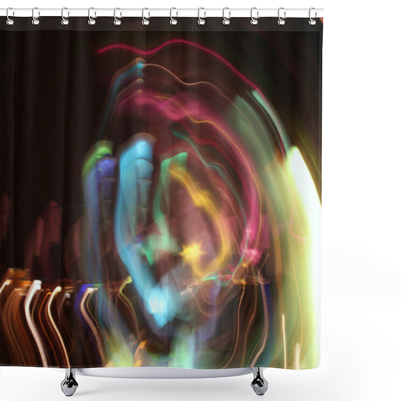 Personality  Abstract Light Pattern Shower Curtains